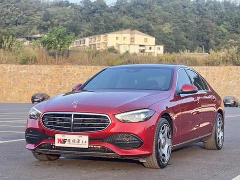 22.98万！2022款奔驰 C260L 运动版，遵义红色现车