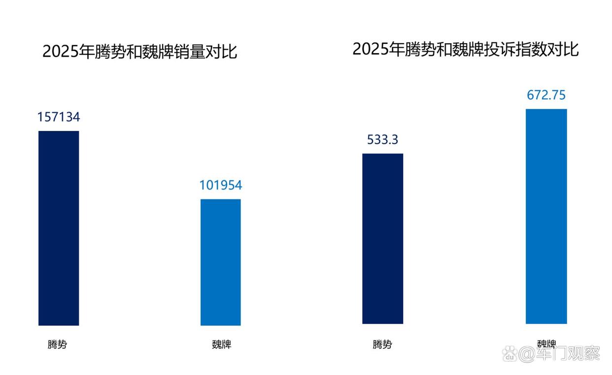 投诉不同根源各异 腾势魏牌2025年度投诉分析