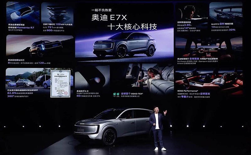 对标小米YU7、理想i8 合资首款L3级SUV 奥迪E7X预售28.98万元起_新闻