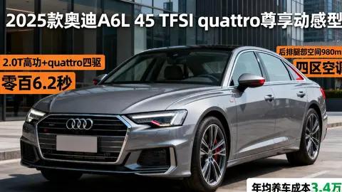 奥迪A6怎么样？2025款实测油耗7.8L，3大缺陷让商务用户慎选