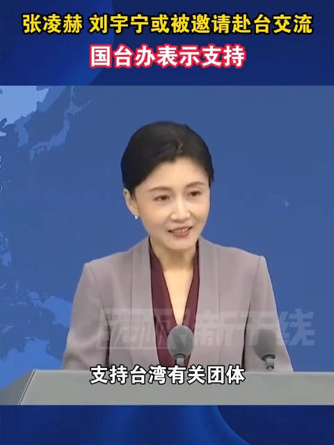 国台办支持张凌赫赴台交流