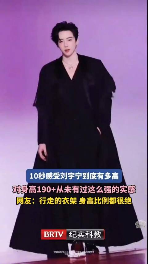 10秒感受刘宇宁到底有多高