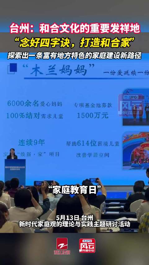 台州迎来全国家庭教育盛会