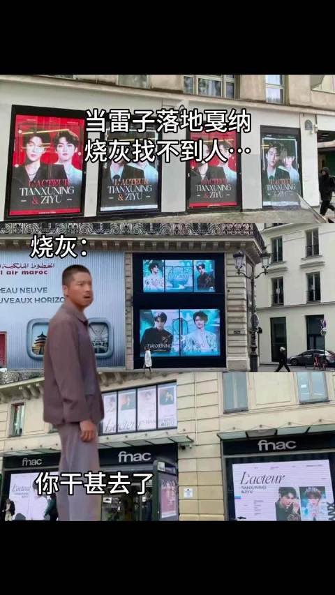 雷子落地法国be like