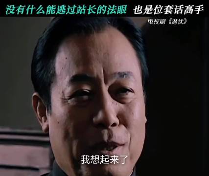 站长也是一位套话高手啊 潜伏｜孙红雷｜冯恩鹤