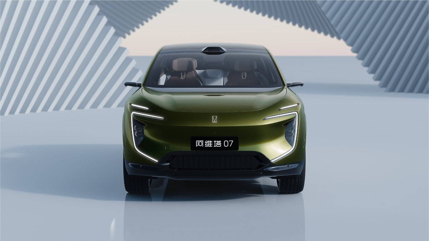 阿维塔07官宣全新苍绿车漆,色彩美学再升阶_汽车
