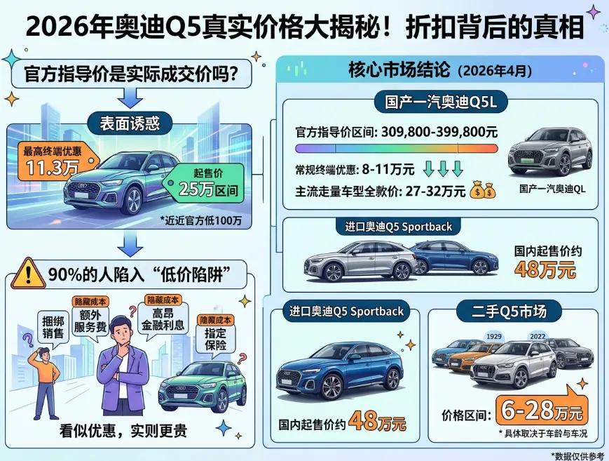 奥迪Q5价格全解析：2026年最新行情、落地价真相与避坑指南_汽车选购_汽车百科网