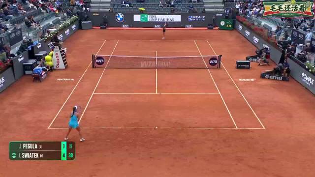 斯瓦泰克5-0佩古拉，终于想起来怎么打球了