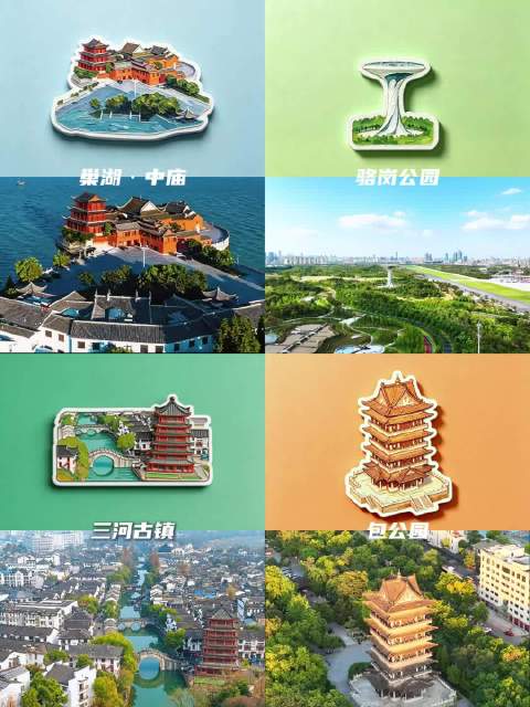 合肥推出文创冰箱贴活动，漫步收集城市浪漫