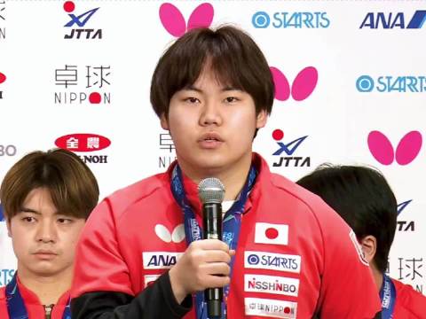 松岛总结世乒赛输给中国很难受，亚运一定夺冠复仇中国