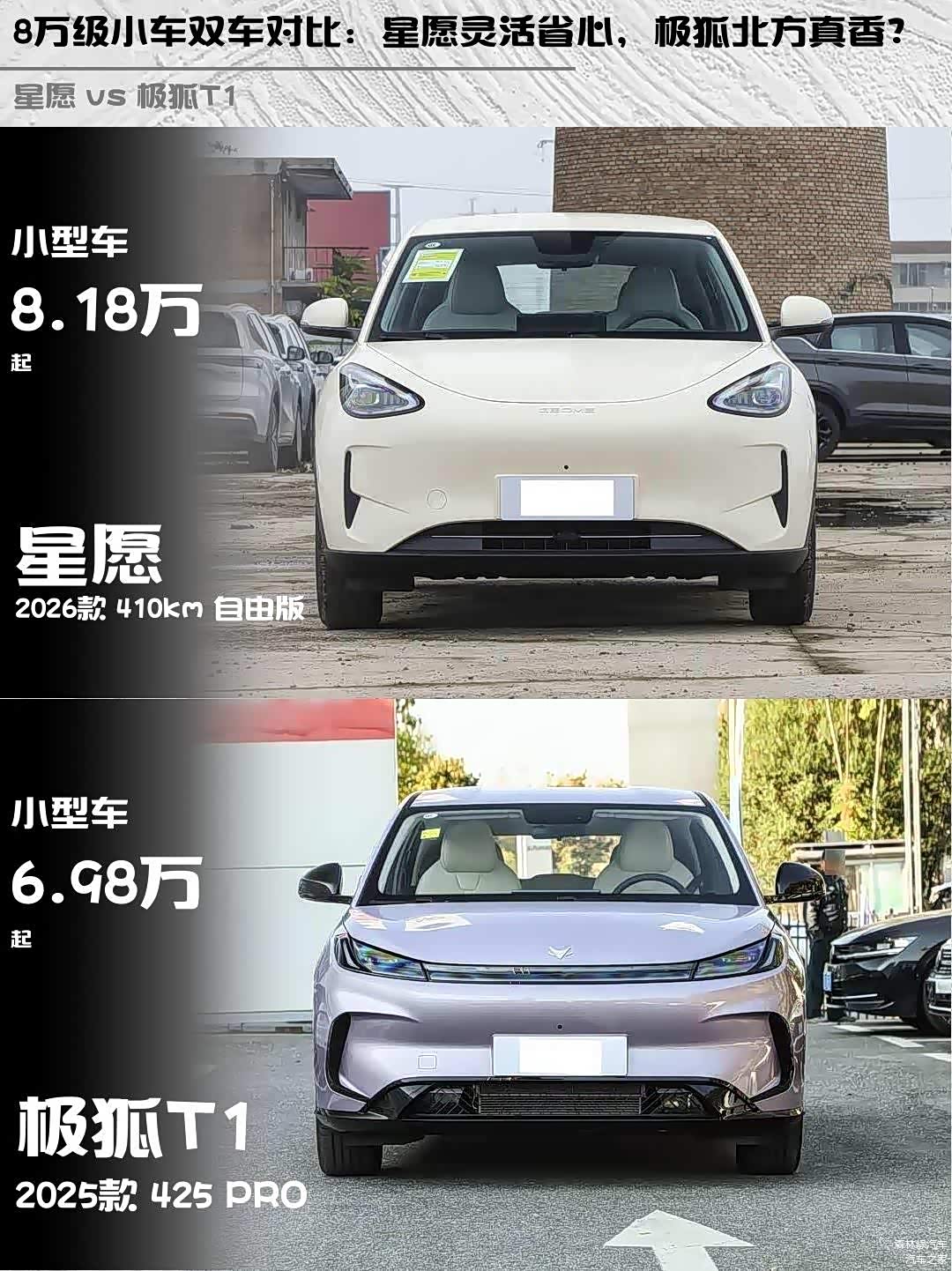 8万级小车双车对比:星愿灵活省心,极狐北方真香?