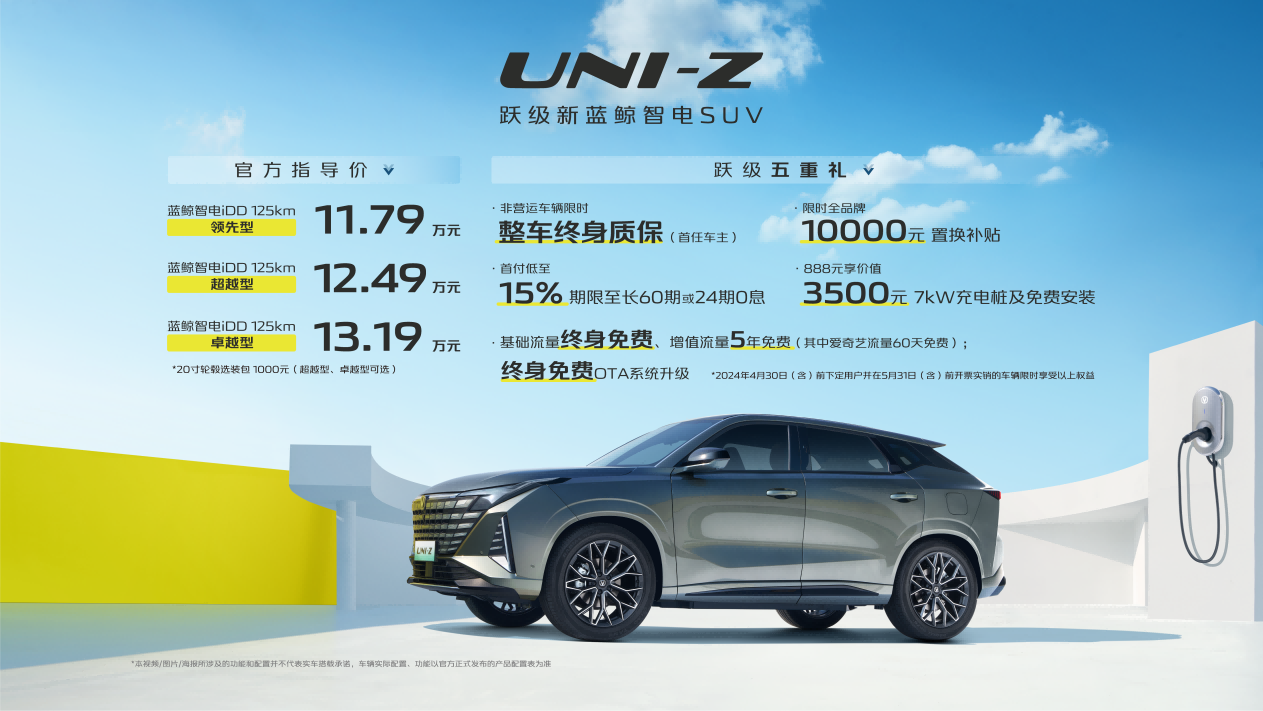 长安UNI-Z上市 可插混可增程 11.79万元起