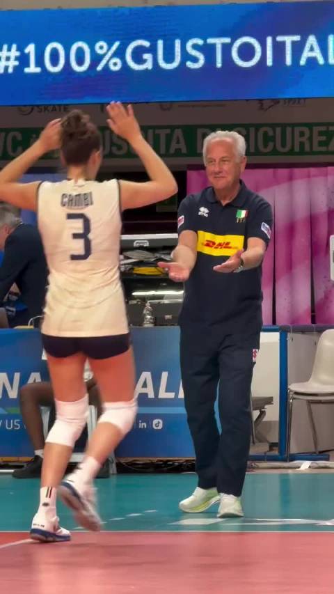 意法女排热身赛第二场，意大利3-0横扫