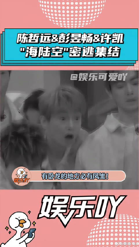 陈哲远和彭昱畅和许凯，《密逃》胆小三兄弟！ 彭昱畅 娱乐评论大赏