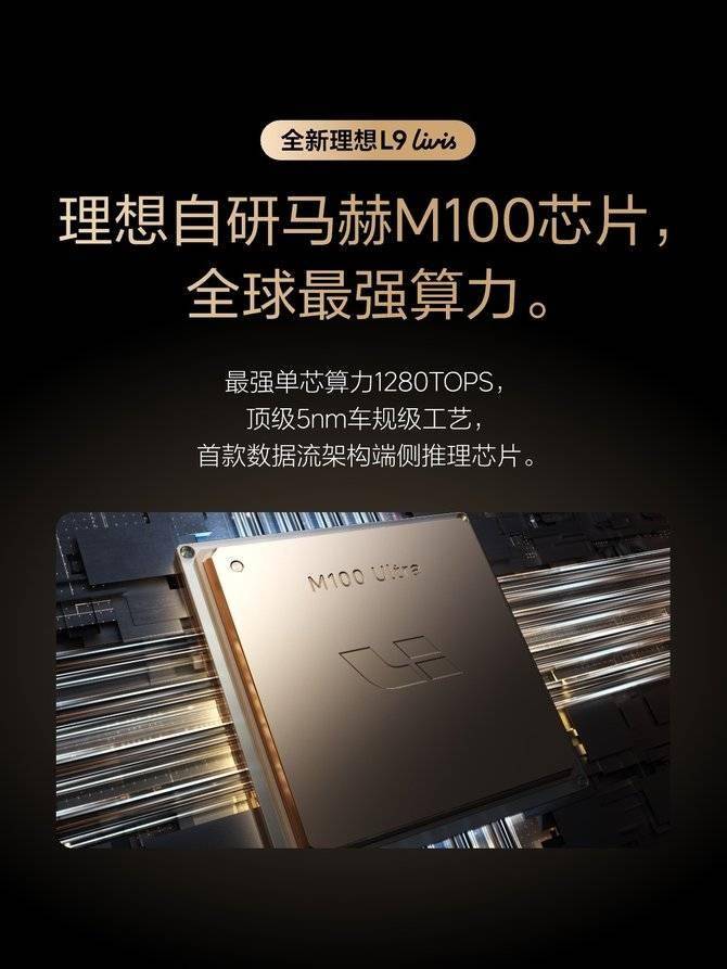 李想官宣理想自研马赫 M100 芯片，理想 L9 Livis 旗舰车型首发搭载_汽车