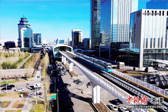中国建造亮相中亚 首条智能城市轻轨通车-天津新闻—中国新闻网