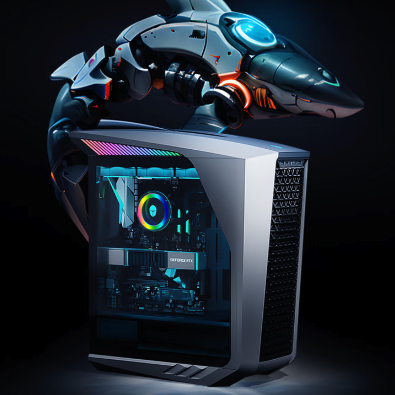 雷神黑武士・Shark 旗舰级专业水冷电竞主机上新： RTX 50 系显卡加持，极致性能 - IT之家