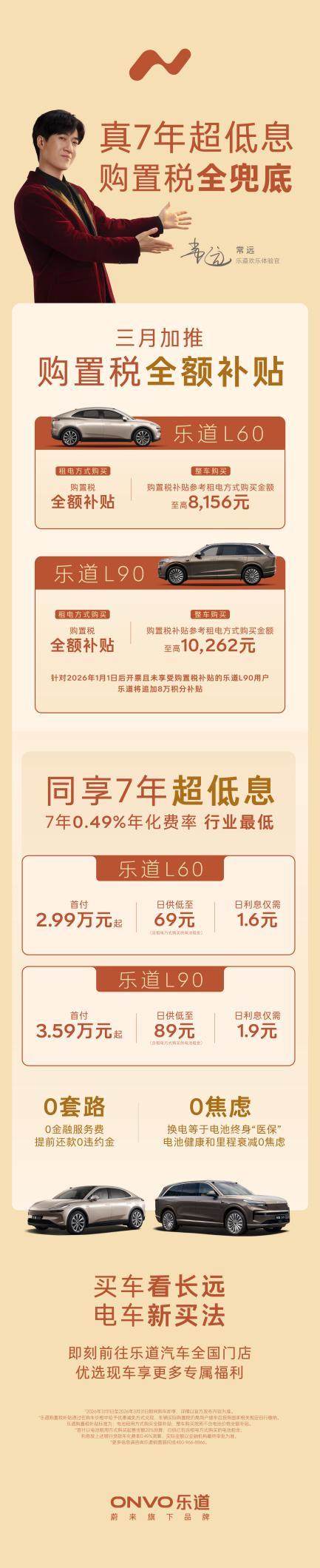 乐道汽车 3 月优惠落地，购置税全兜底-汽车频道-和讯网