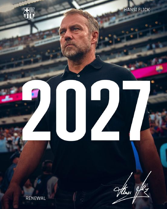 官宣！巴萨主帅弗里克续约至2028年，他能率队重返欧洲之巅吗？