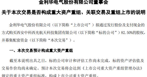 300069，重大资产重组！明天复牌