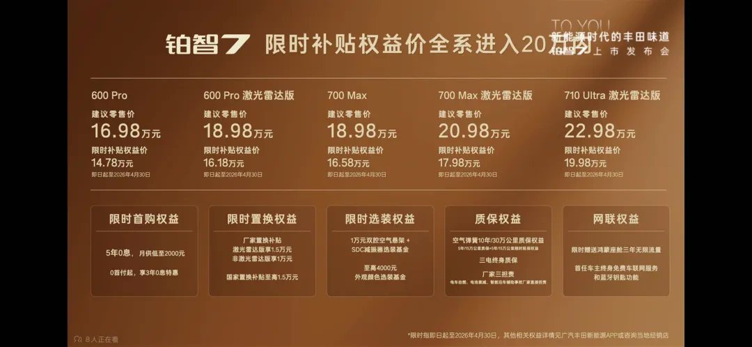 网友:华为小米Momenta,也难带飞丰田铂智7