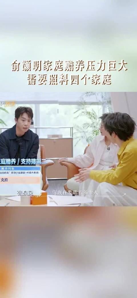俞灏明自曝曾赡养四个家庭