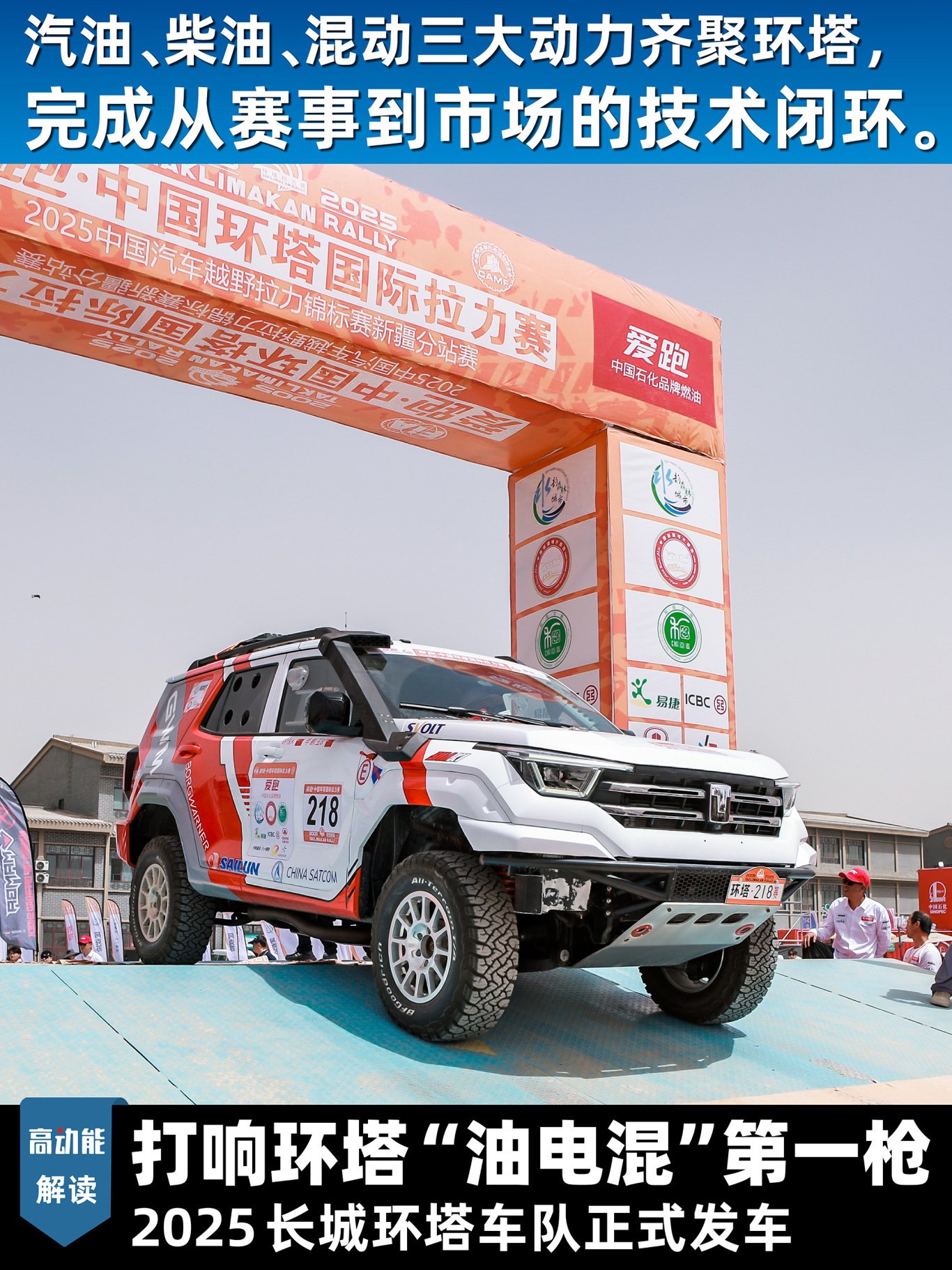 打响环塔“油电混”第一枪 2025长城环塔车队正式发车 | BitAuto
