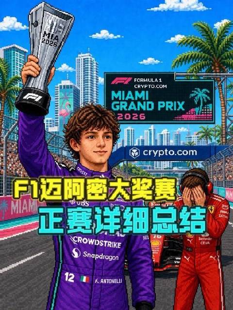 F1迈阿密大奖赛安东内利夺冠，法拉利勒克莱尔获第四