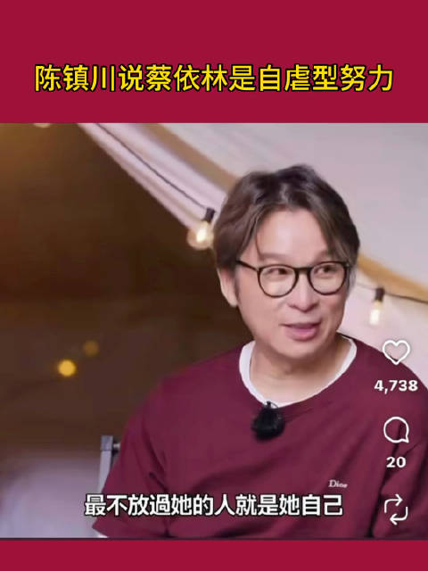 陈镇川评蔡依林自虐型努力，称其最不放过自己