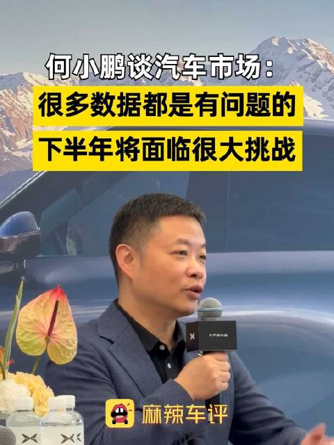 何小鹏称汽车市场很多数据有问题，何小鹏预警下半年车市将面临大挑战