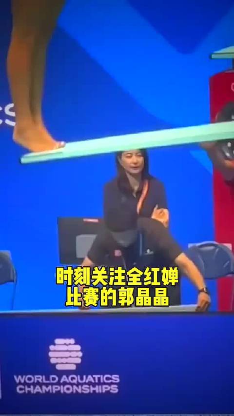 全红婵入水让郭晶晶不断鼓掌