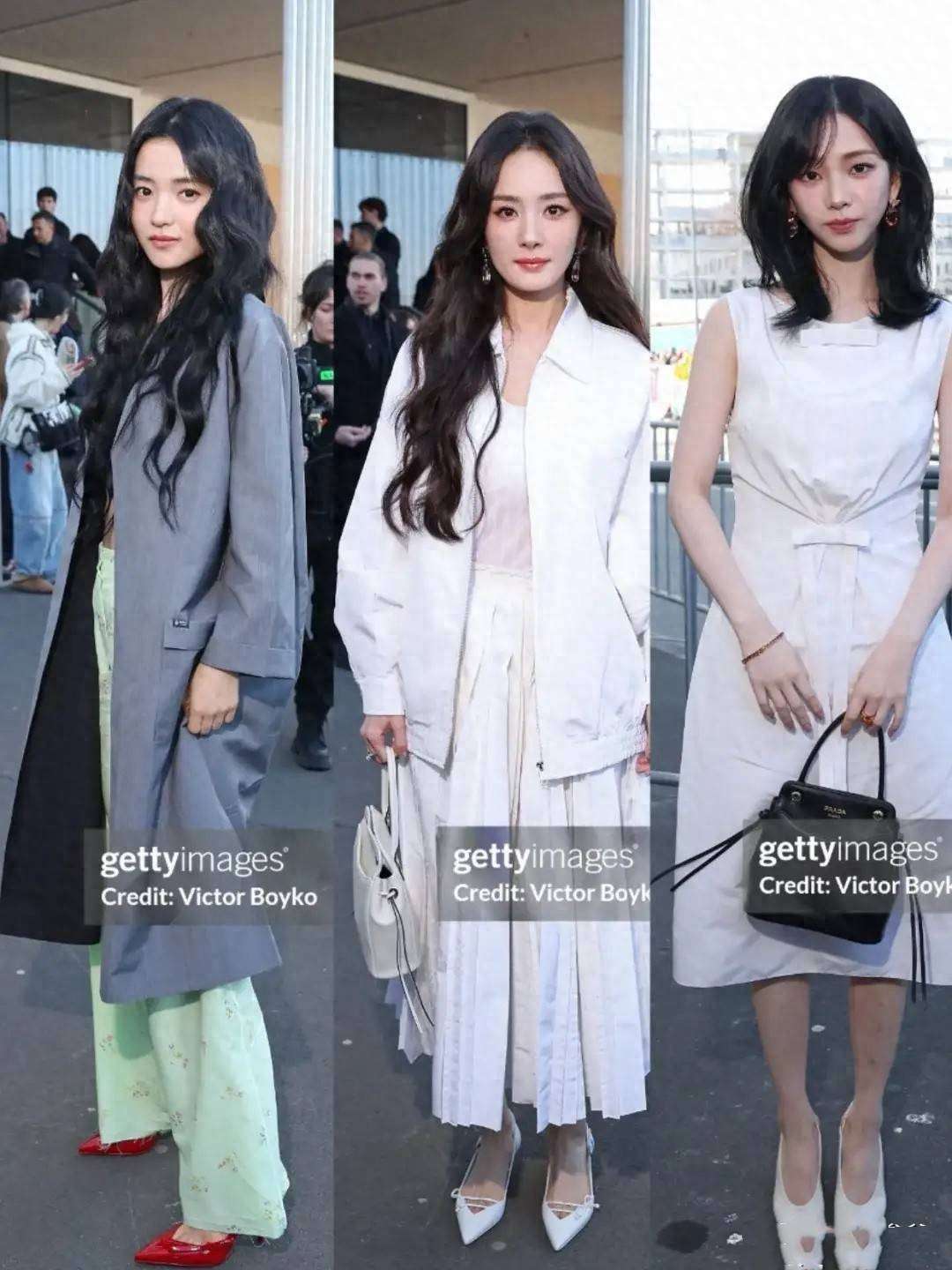 米兰春季时装周：陈妍希与陈小纭的不同风采