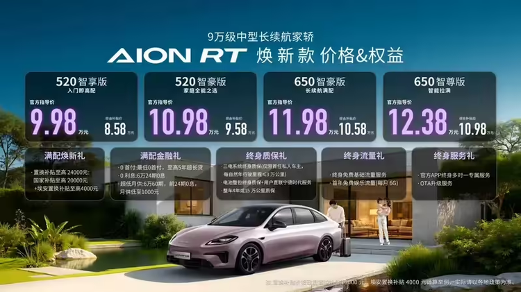 联合引擎广汽AION RT焕新上市,3C快充技术还顾虑长途出行吗?
