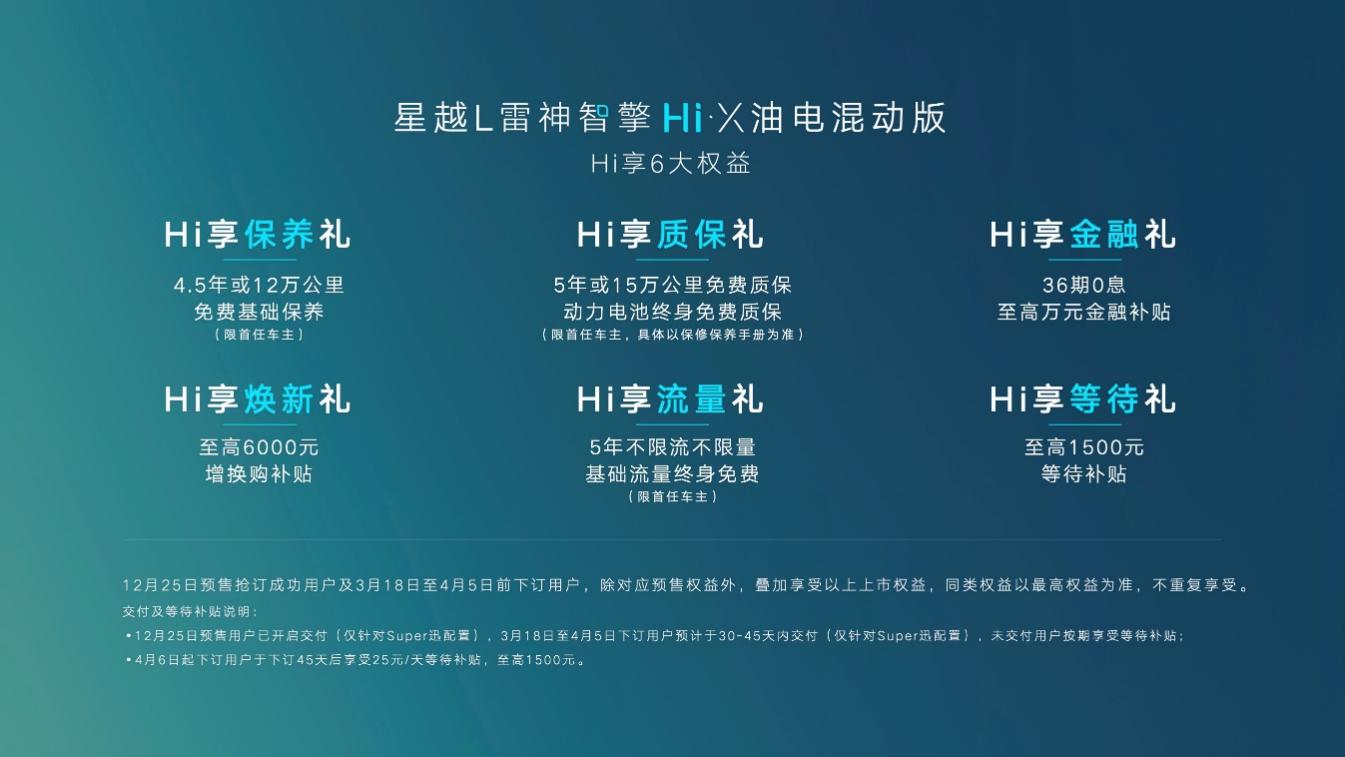 百公里油耗4.3,星越L雷神Hi·X油电混动版正式上市,售价17.17-18.37万元