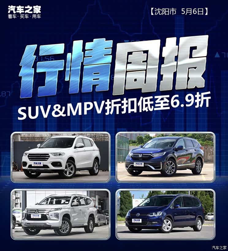 沈阳市行情周报SUV&MPV折扣低至6.9折