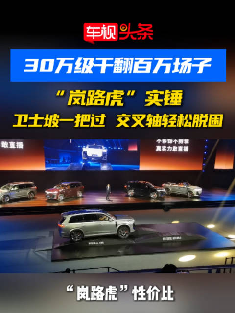 视频：30万级干翻百万场子！“岚路虎”实锤，卫士坡一把过，交叉轴轻松脱困！