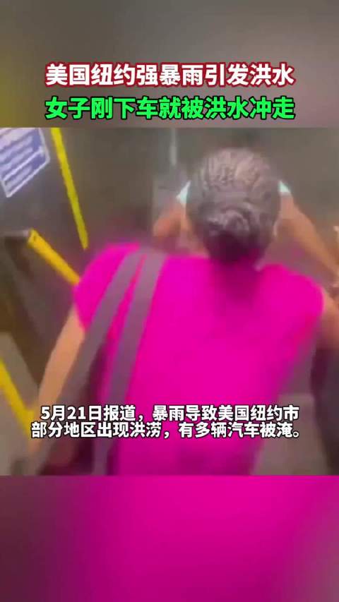 纽约市民下公交车被冲走引排水系统质疑