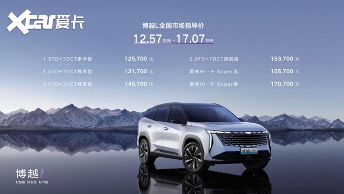 打破预售价格 15项硬核标配 吉利博越L俨然王者归来
