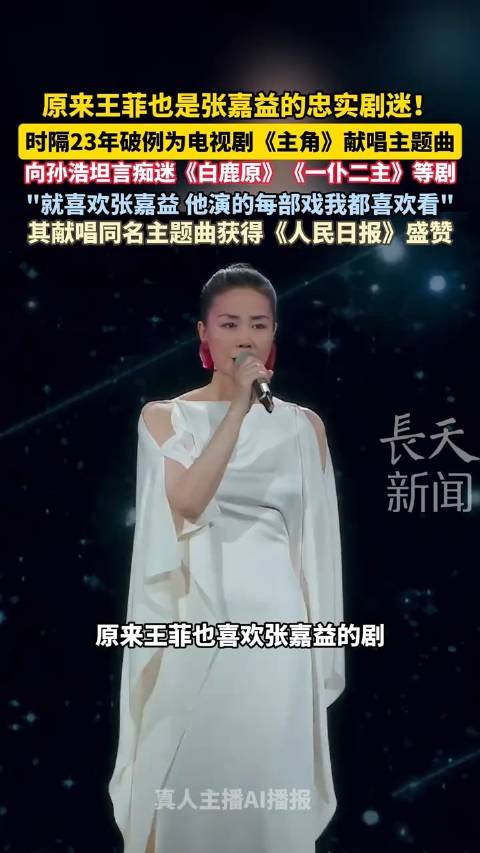 王菲是张嘉益忠实剧迷