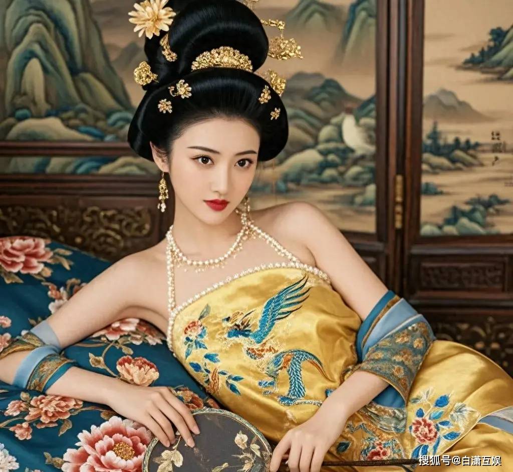 景甜化身唐朝贵妃，宛如从盛世画卷中走来。_手机网