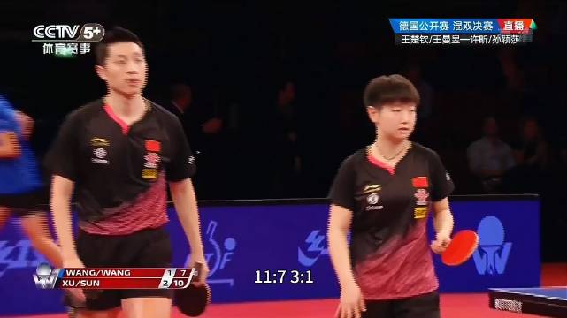 孙颖莎许昕德国公开赛首秀夺冠，连克奥运组合