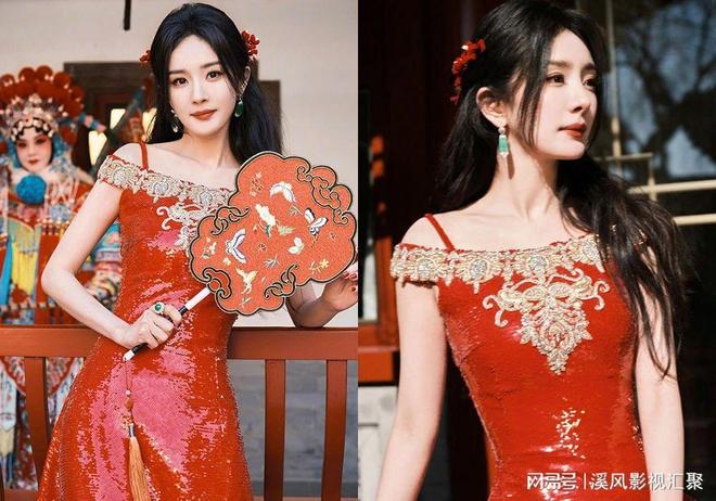 杨幂春晚国风旗袍绝美，刘诗诗成簪花美人，迪丽热巴舞蹈惊艳！