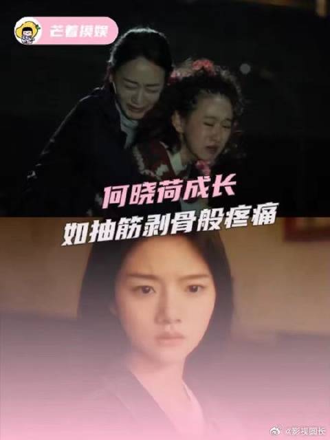 何晓荷成长如抽筋剥骨般疼痛，成长的百般苦楚，我在你身上一次性全体会到了