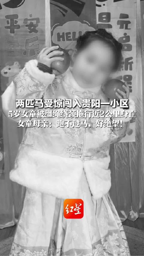 马匹冲入小区拖拽5岁女童致死，马主涉过失致人死亡被立案 母亲：多希望自己是超人，拉住那匹马
