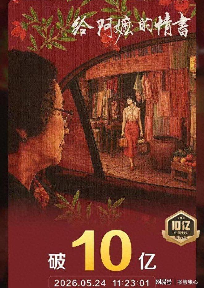 《给阿嬷的情书》破10亿，李思潼签约进圈，王晓慧回归平淡|马丽|舒淇|白百何|总票房_订阅