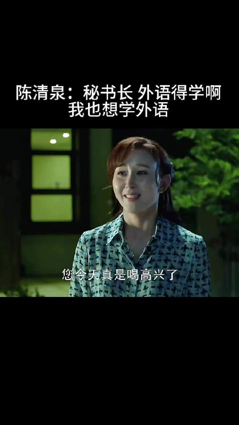 陈清泉：秘书长 外语得学啊 我也想学外语追剧