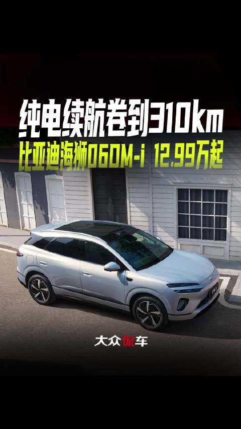 纯电续航卷到310km，比亚迪海狮06DM-i 12.99万起岚图泰山X8上市29万起