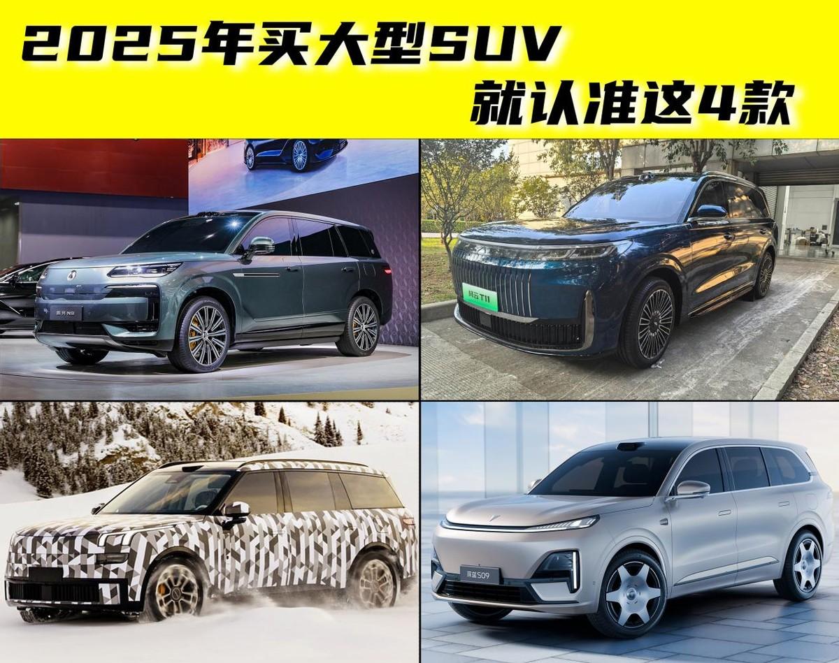 2025年买全新大型SUV,认准这4款就够了