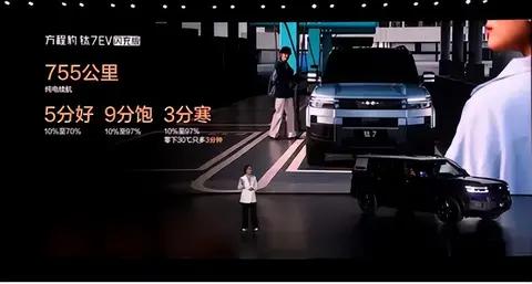 比亚迪方程豹钛7 EV闪充版:4月29日上市,19.98万起售续航755km