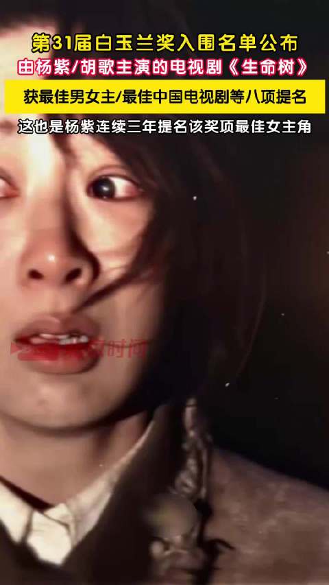 杨紫连续三年提名白玉兰